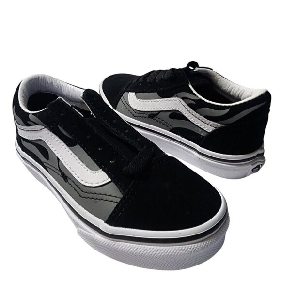 Vans Old Skool‎ Suede Flame Kids Size 11 - Picture 1 of 7
